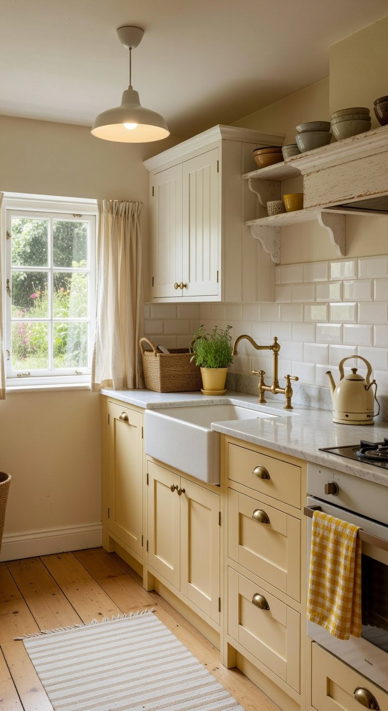 cottage kitchen s warm cozy palette