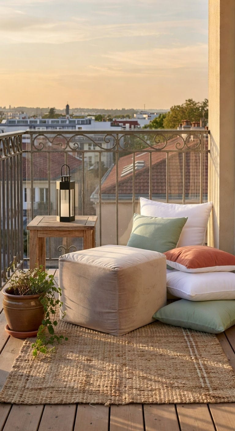 cozy beige removable cover ottoman