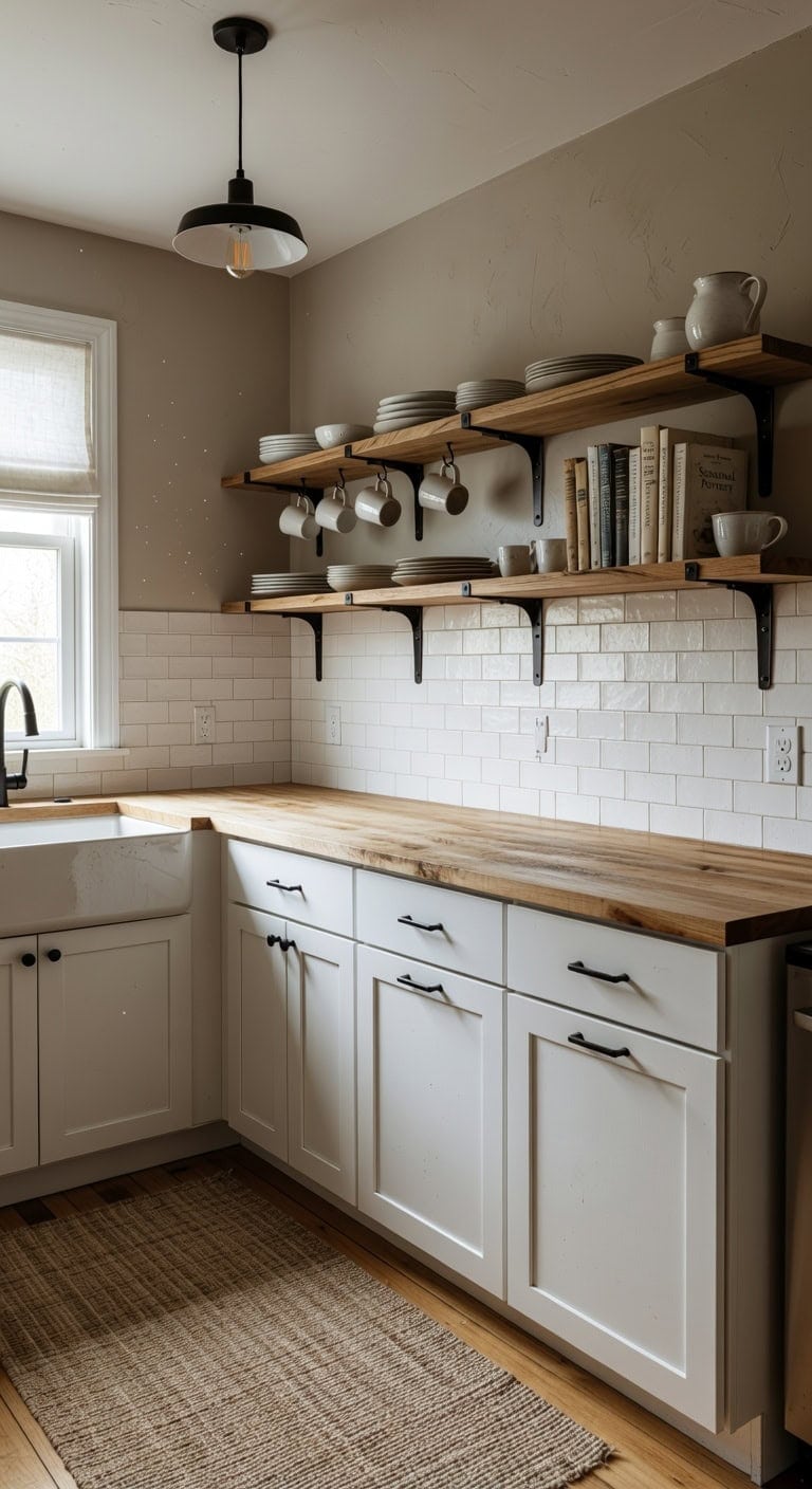 cozy curated kitchen storage blend