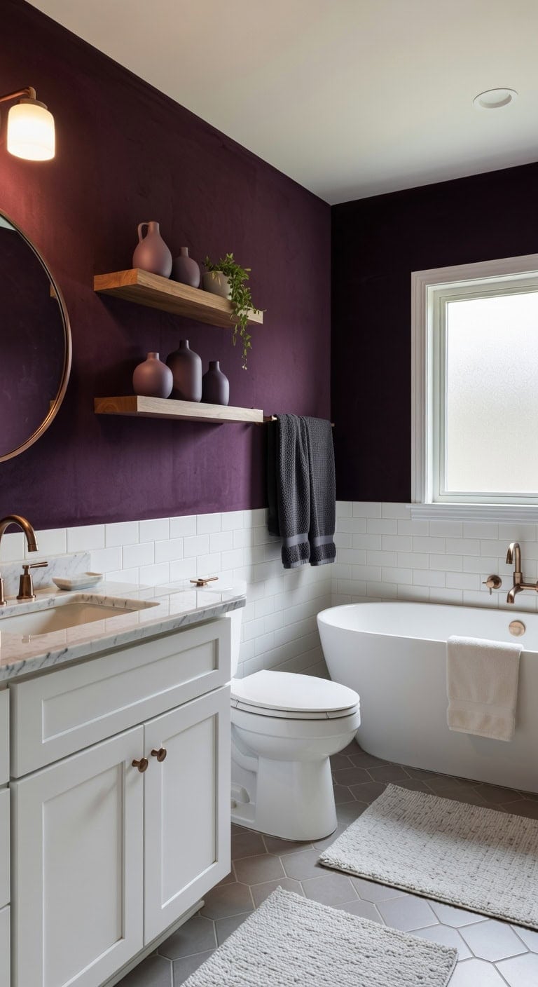 cozy elegant relaxed bathroom retreat