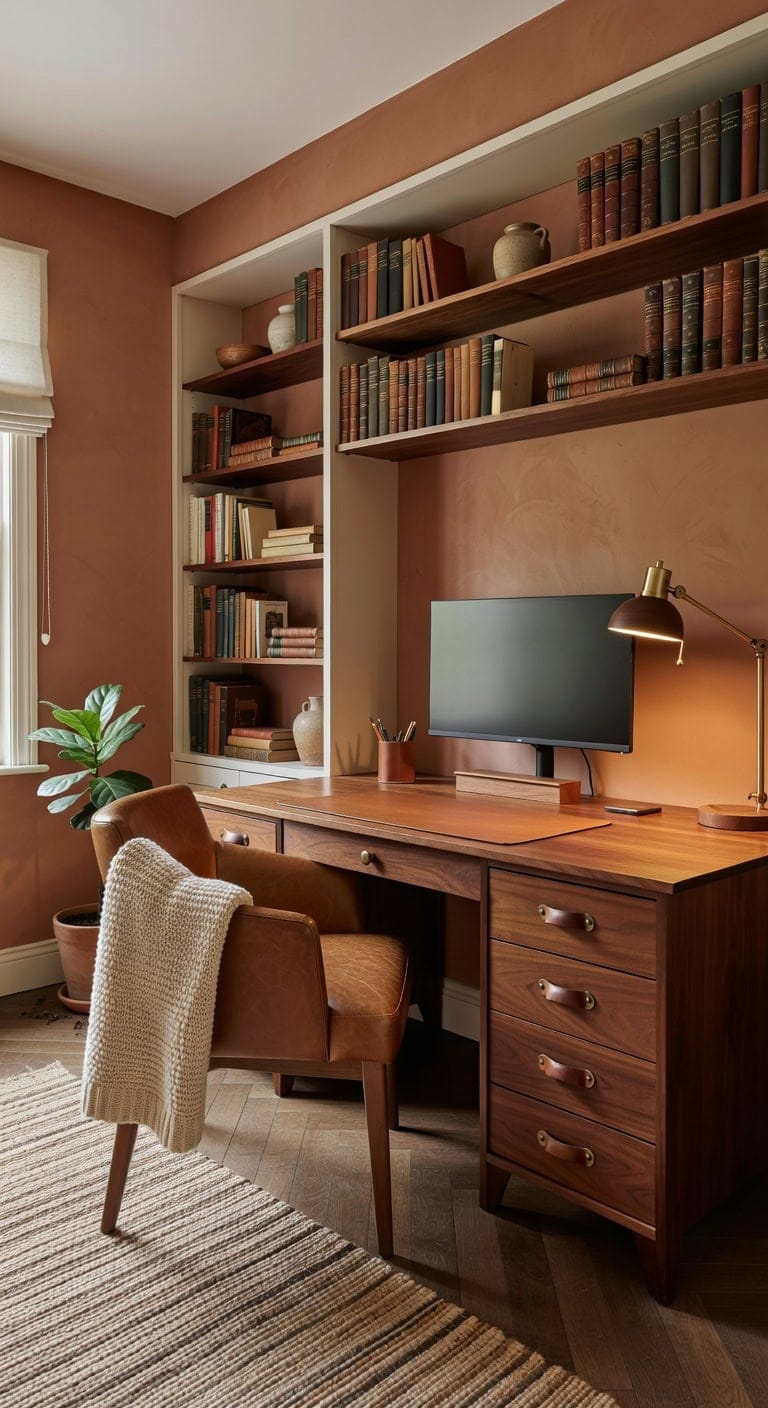 cozy layered lived in office