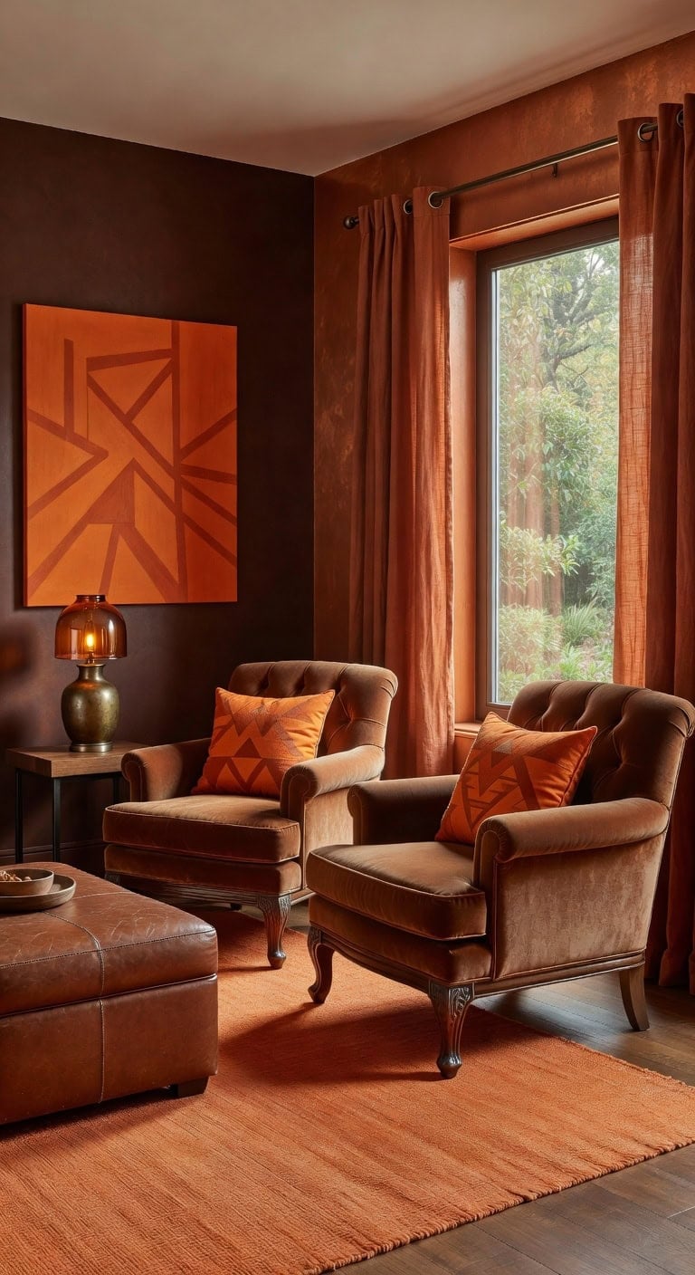 cozy luxurious bold harmonious