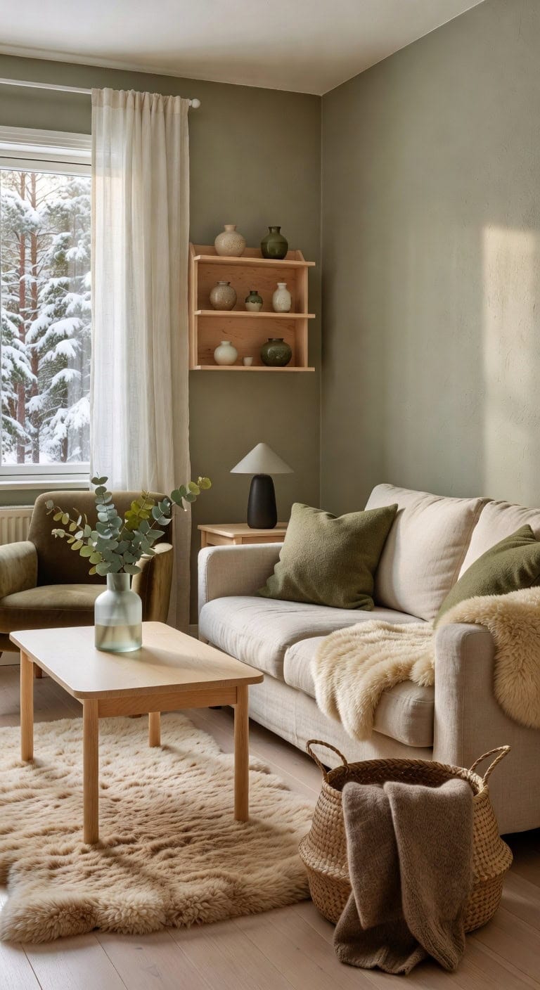 cozy nordic birch textured sanctuary