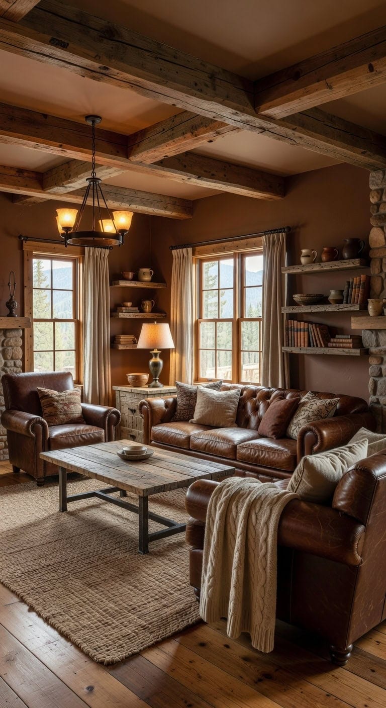 cozy rustic cabin ambiance