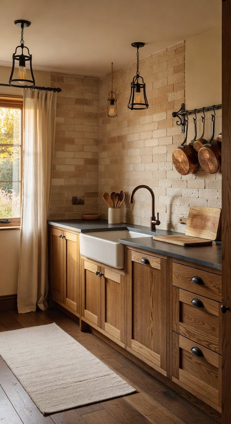 cozy rustic handcrafted charming kitchen
