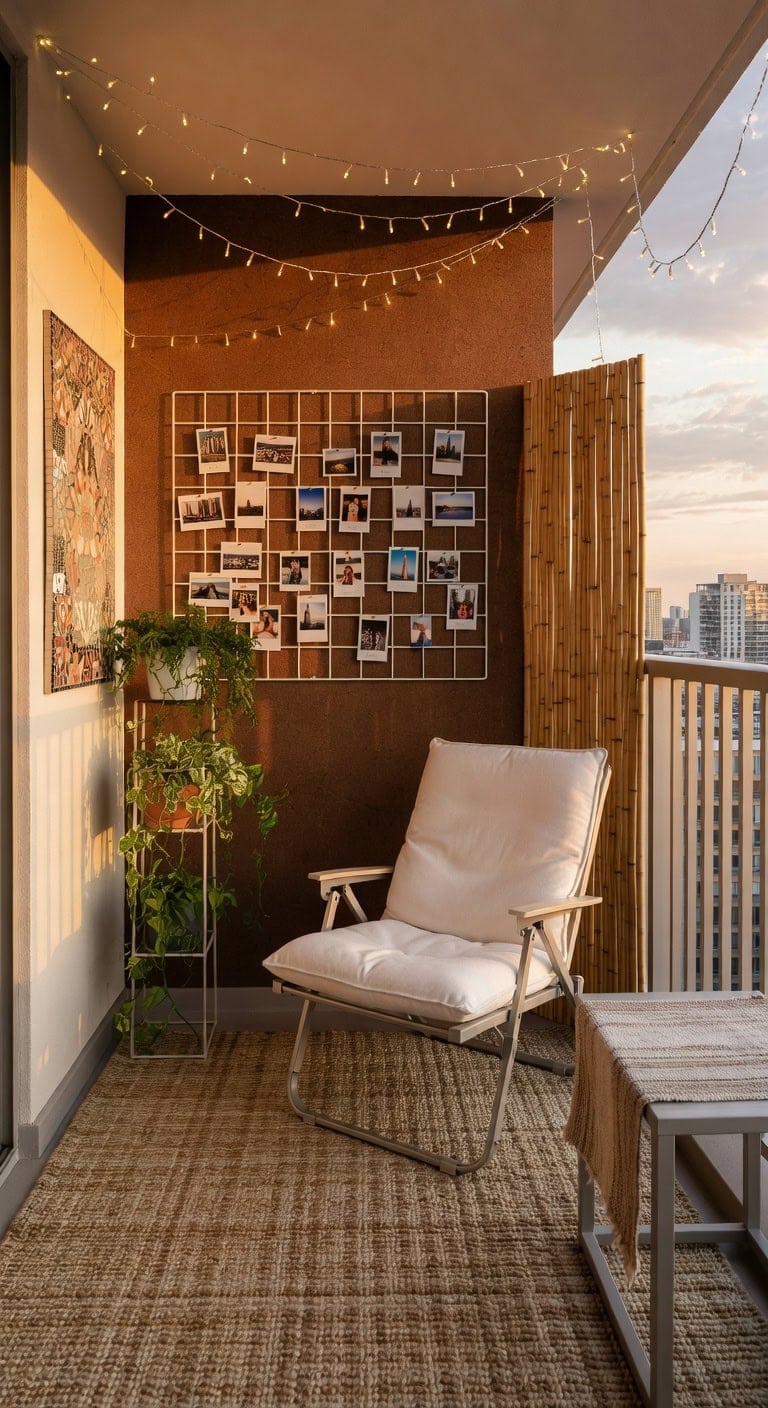 cozy walnut cork photo grid