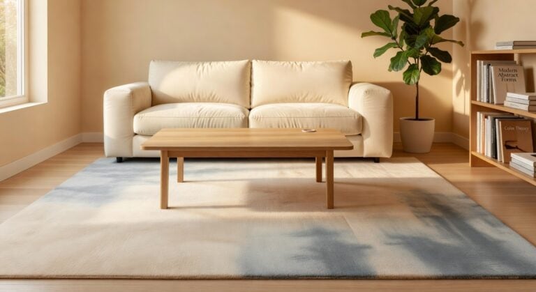 cream dusty blue abstract area rugs