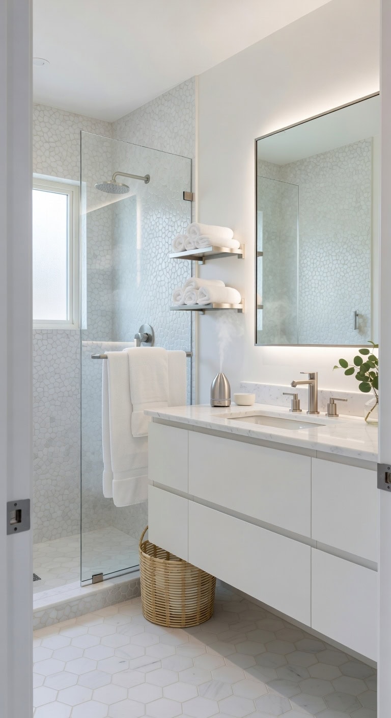 crisp white silver spa