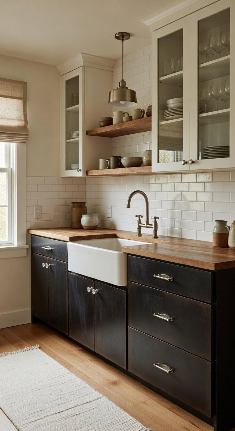 curated layered intentional kitchen design
