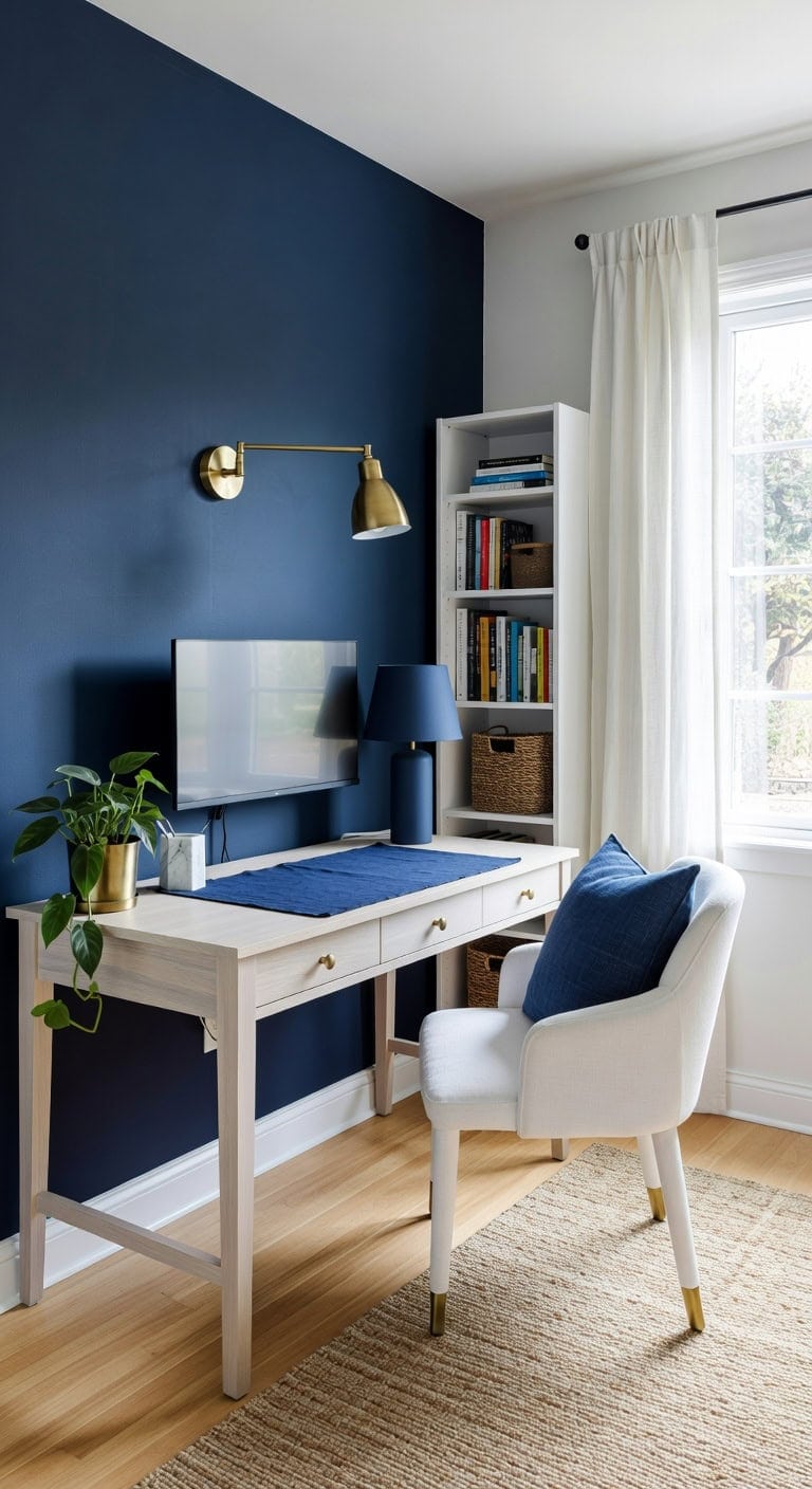 depth creating bold accent wall