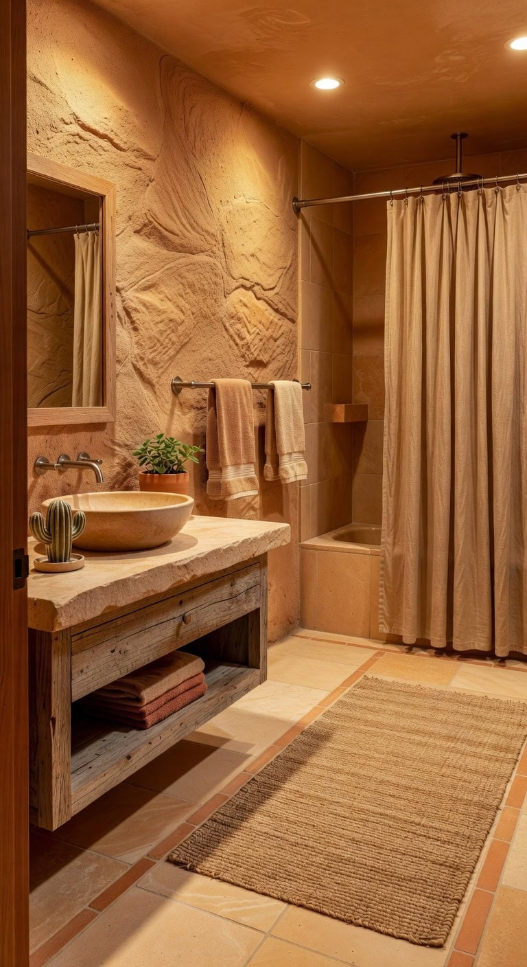 desert inspired terracotta sandstone retreat