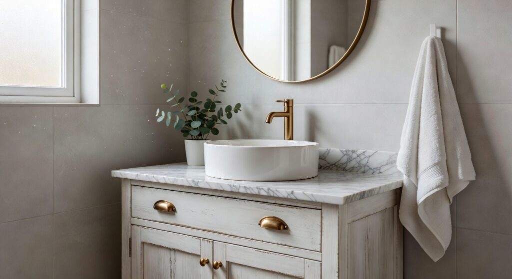 10 Best Distressed White Wood Bathroom Vanity Cabinets for 2026