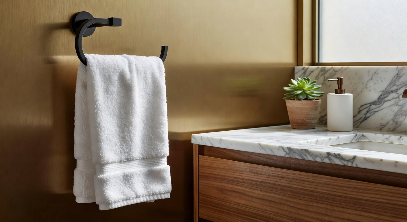 durable elegant secure customizable towel bar