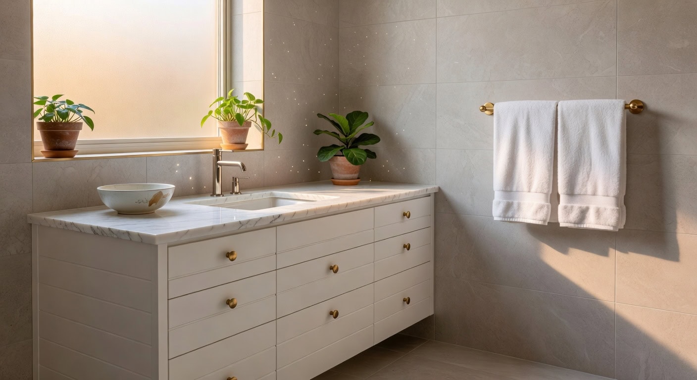 durable moisture resistant white shiplap vanities