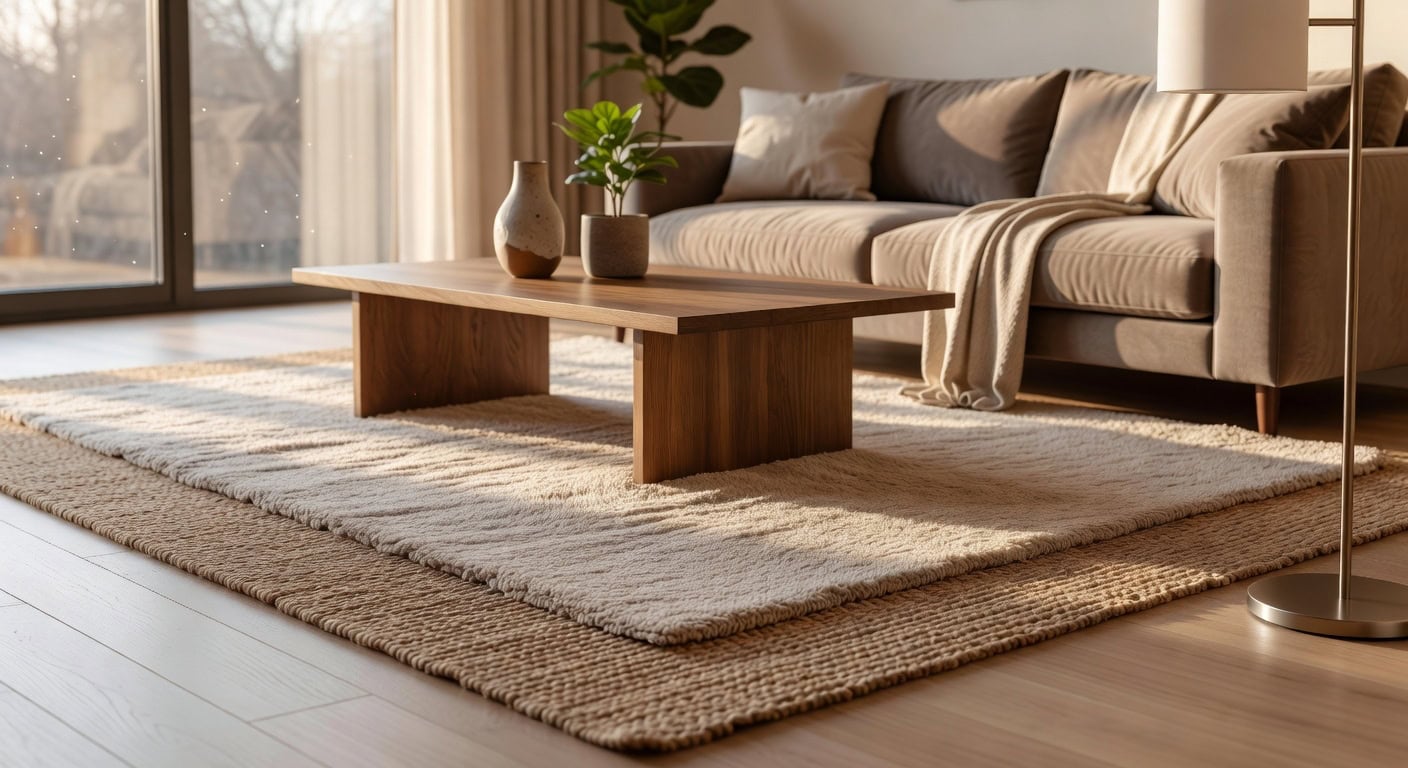 durable soft machine washable layered jute rugs