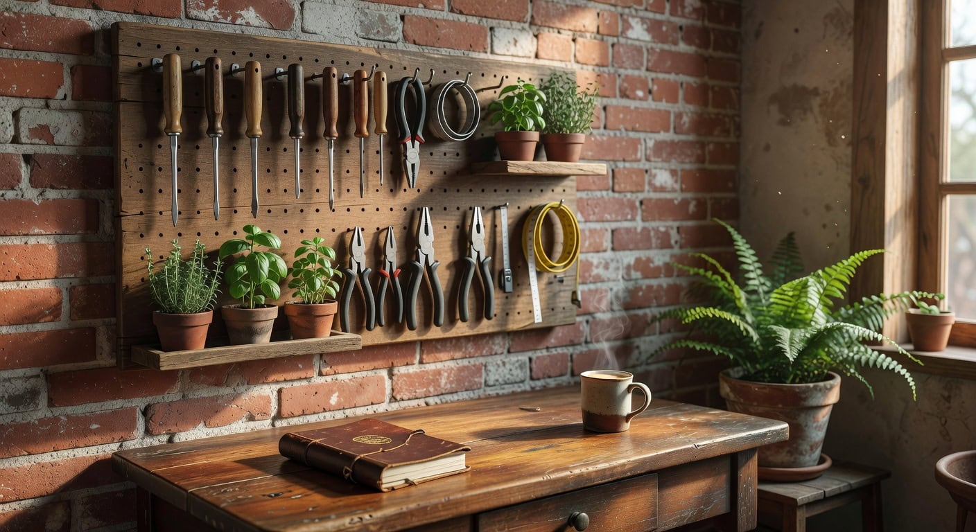 durable versatile configurable wood pegboard