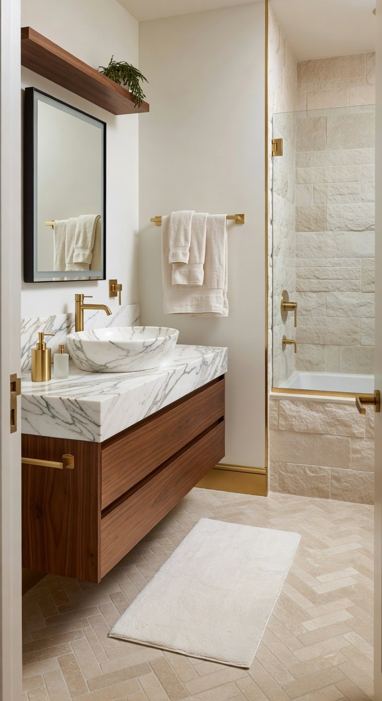 earthy chic marble oasis