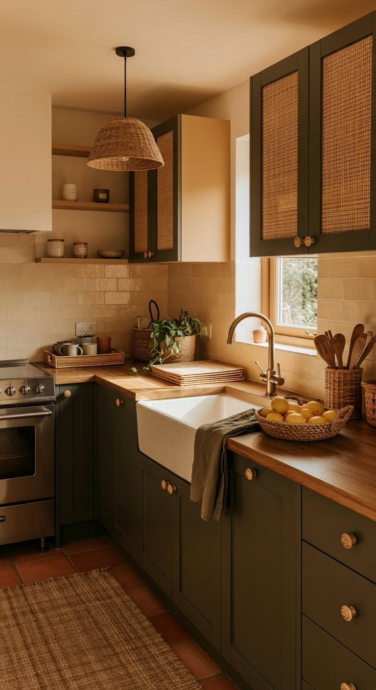 earthy collected relaxed grounded kitchen