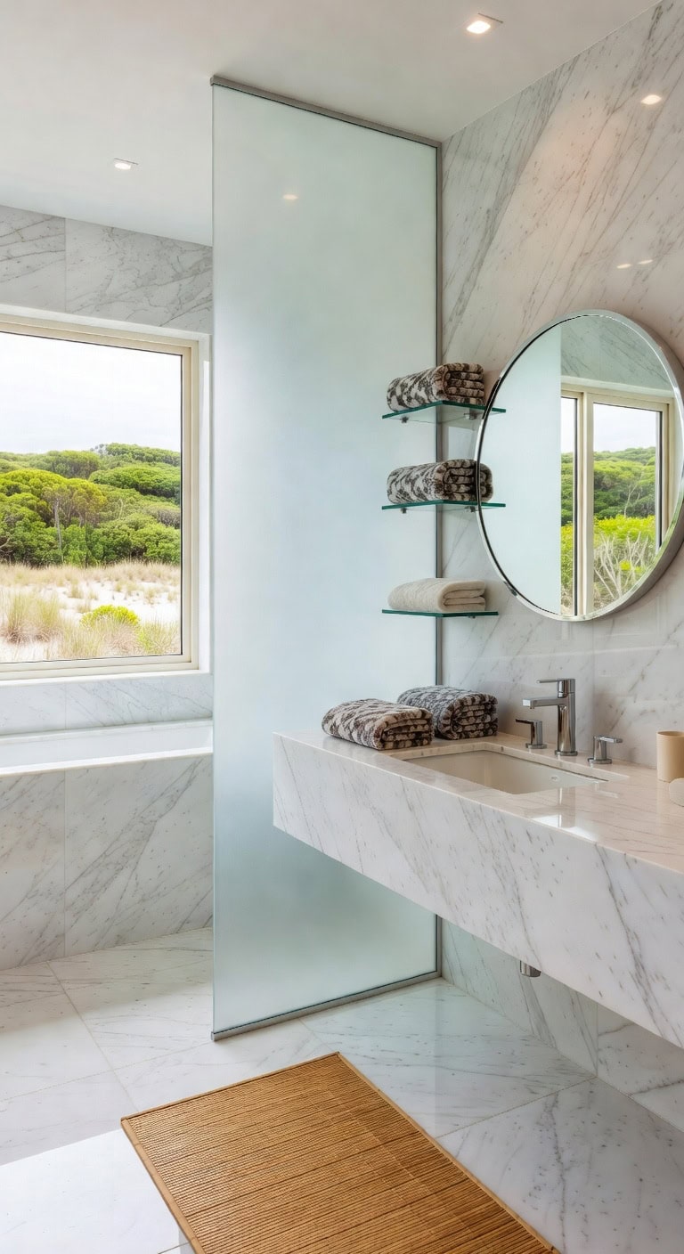 earthy stone bathroom designs