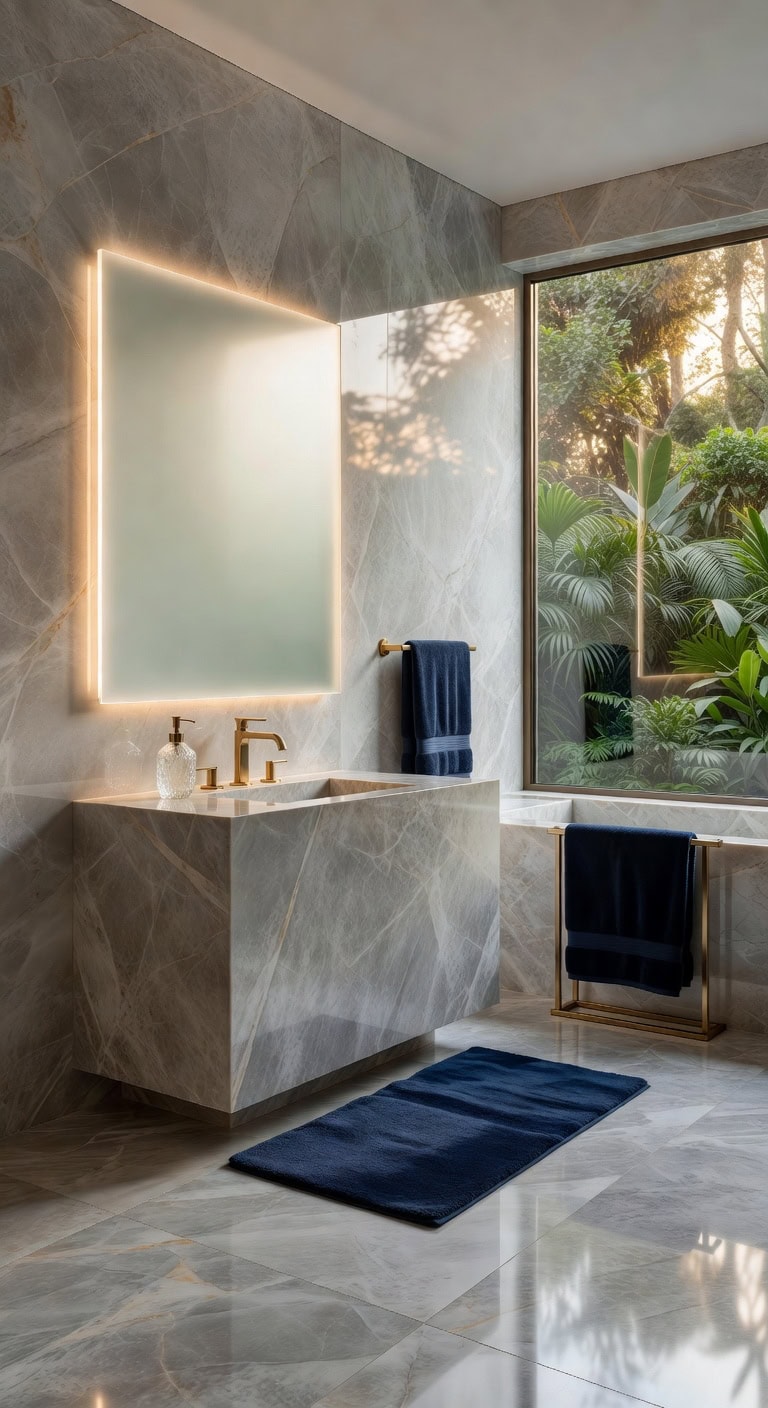 earthy stone tiled bathroom ideas