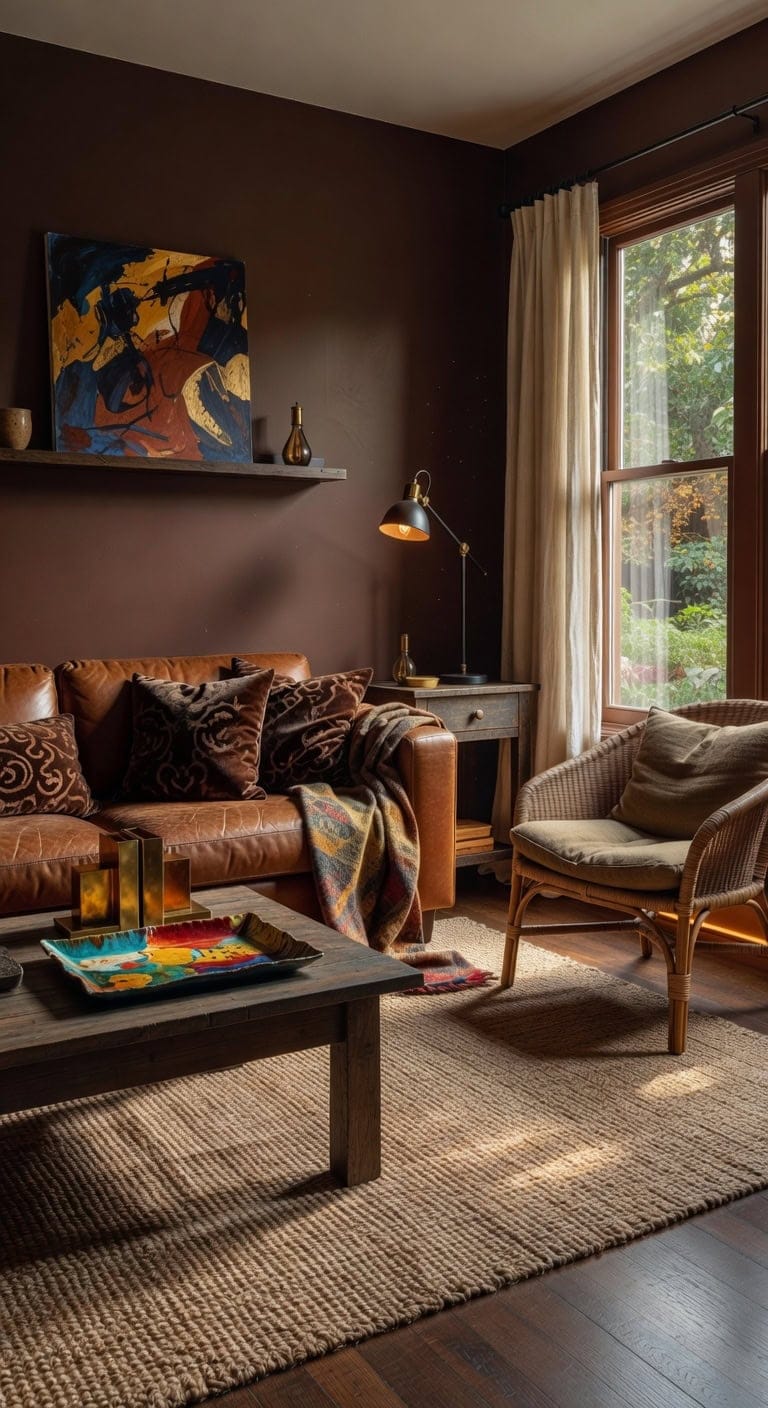 eclectic warm textured accents