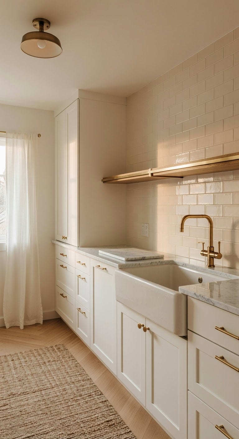 elegant minimalist kitchen hardware upgrade