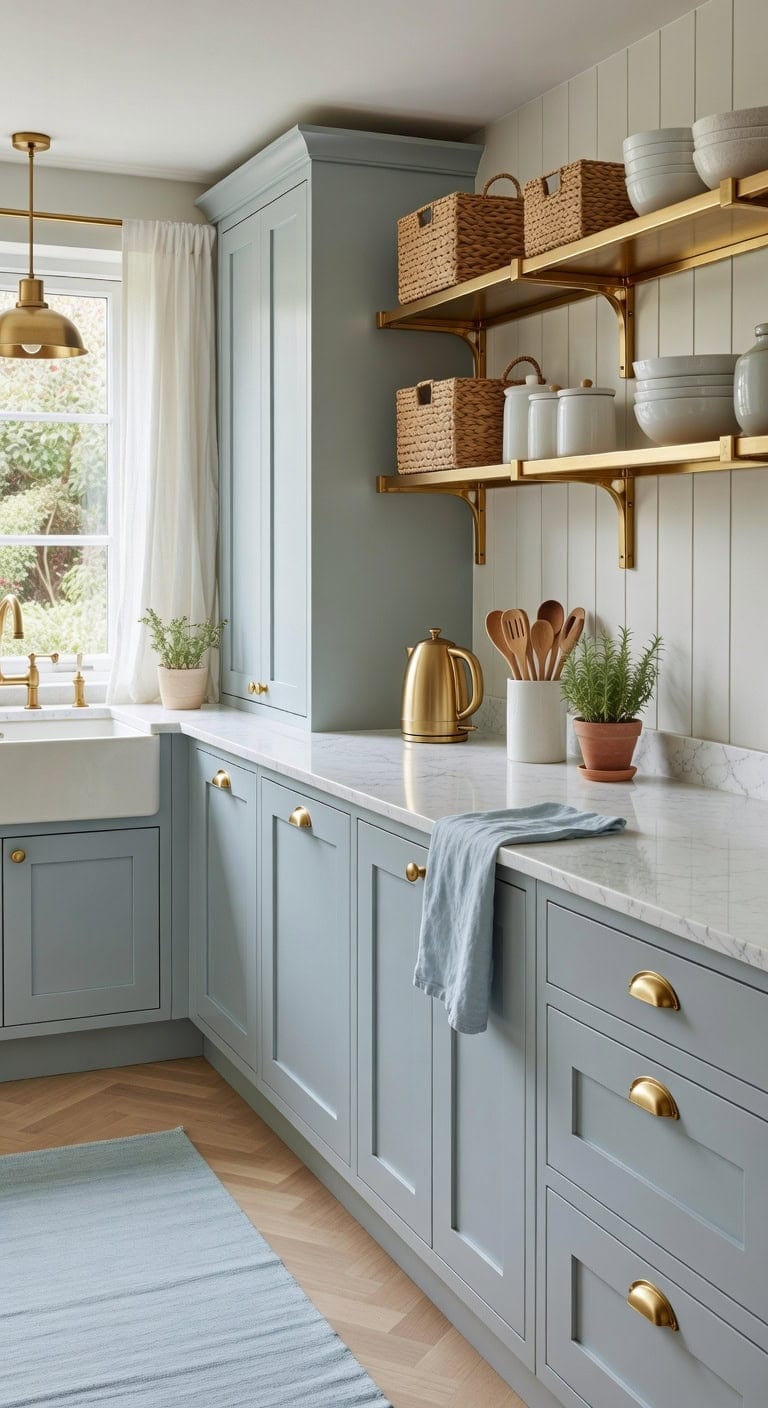 elegant yet grounded kitchen transformation