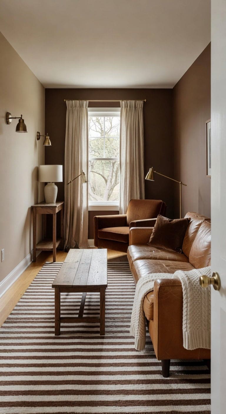 elongating narrow living rooms visually