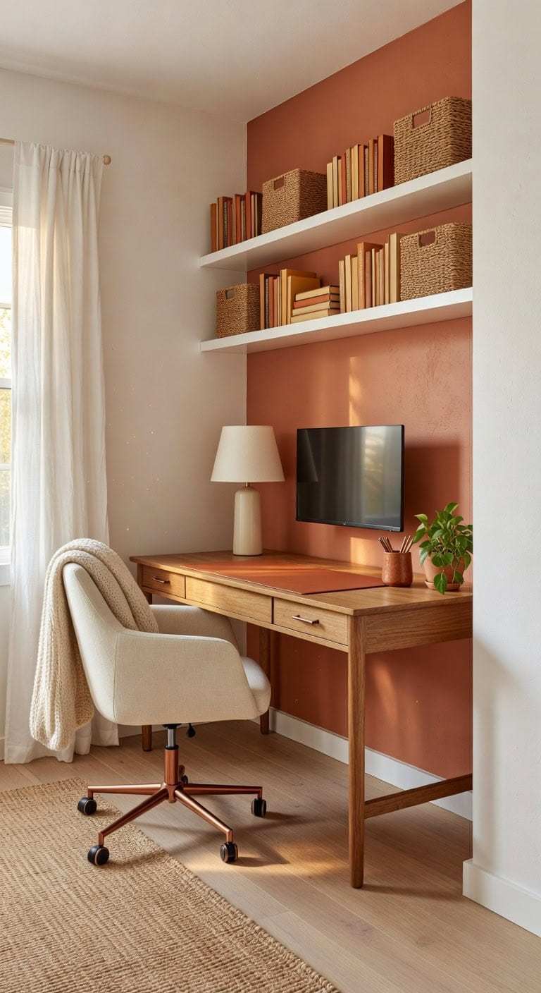 energizing warm terracotta color palette