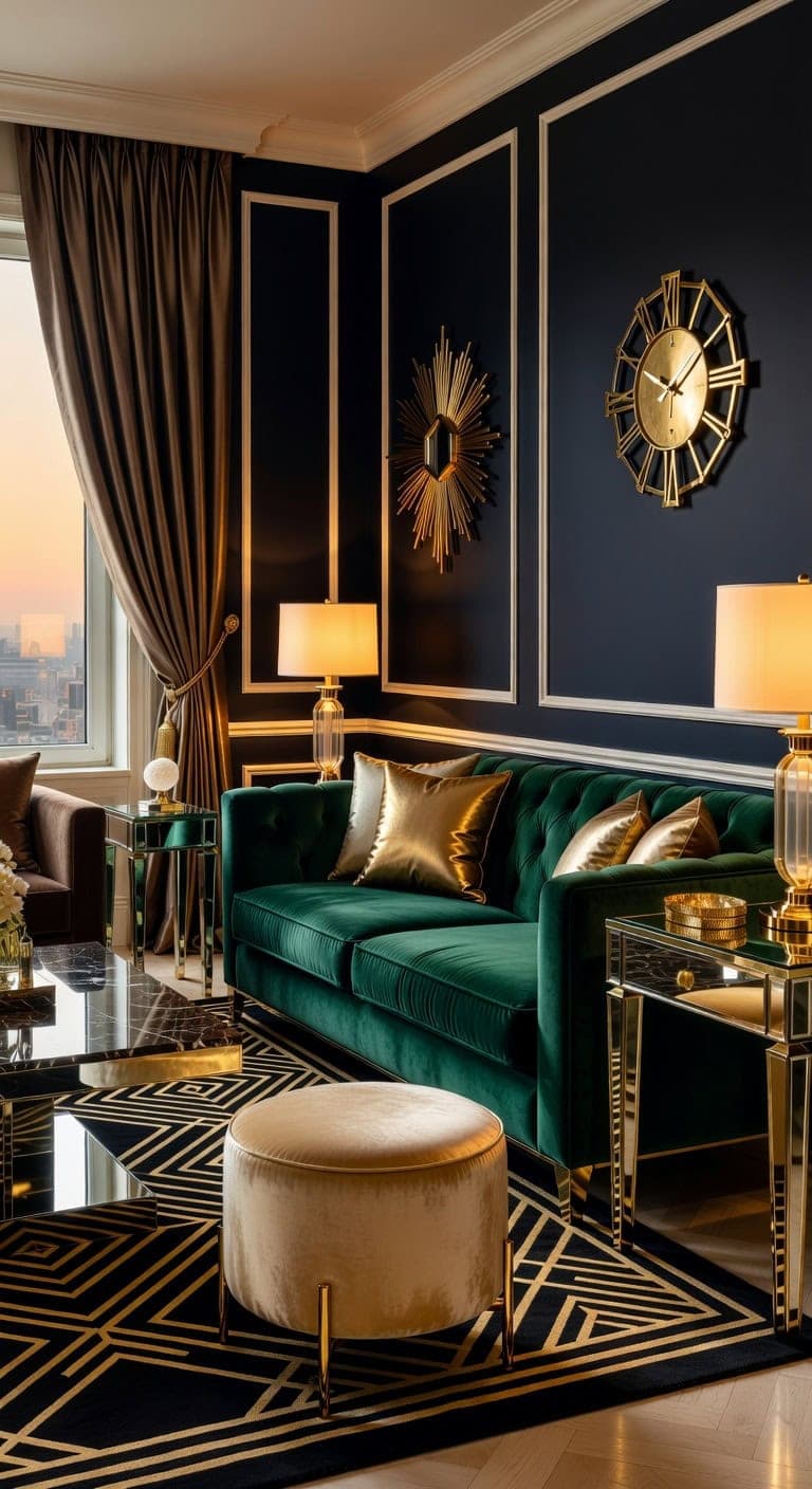 glamorous art deco vignette