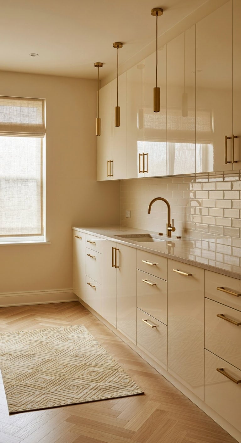 glossy creamy warmth refined