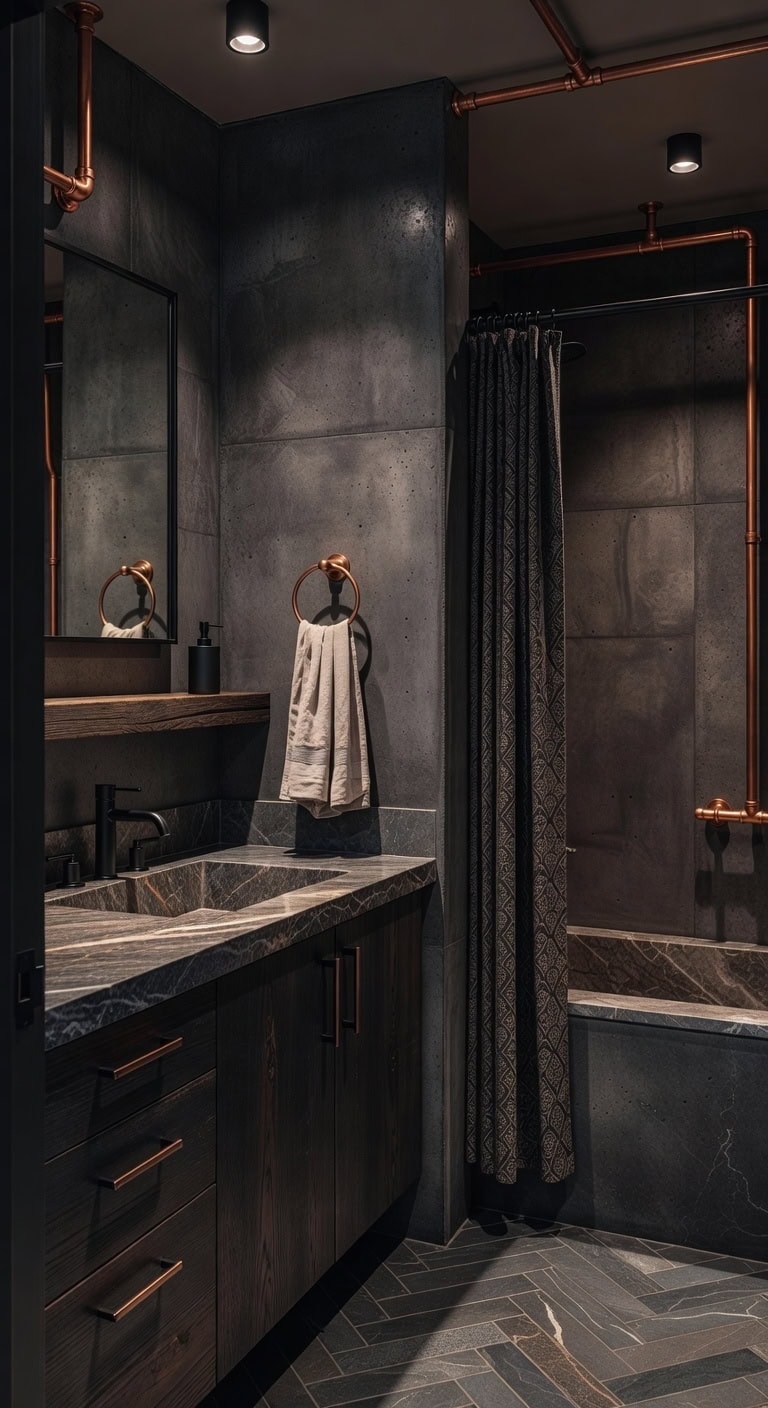 granite sink industrial loft