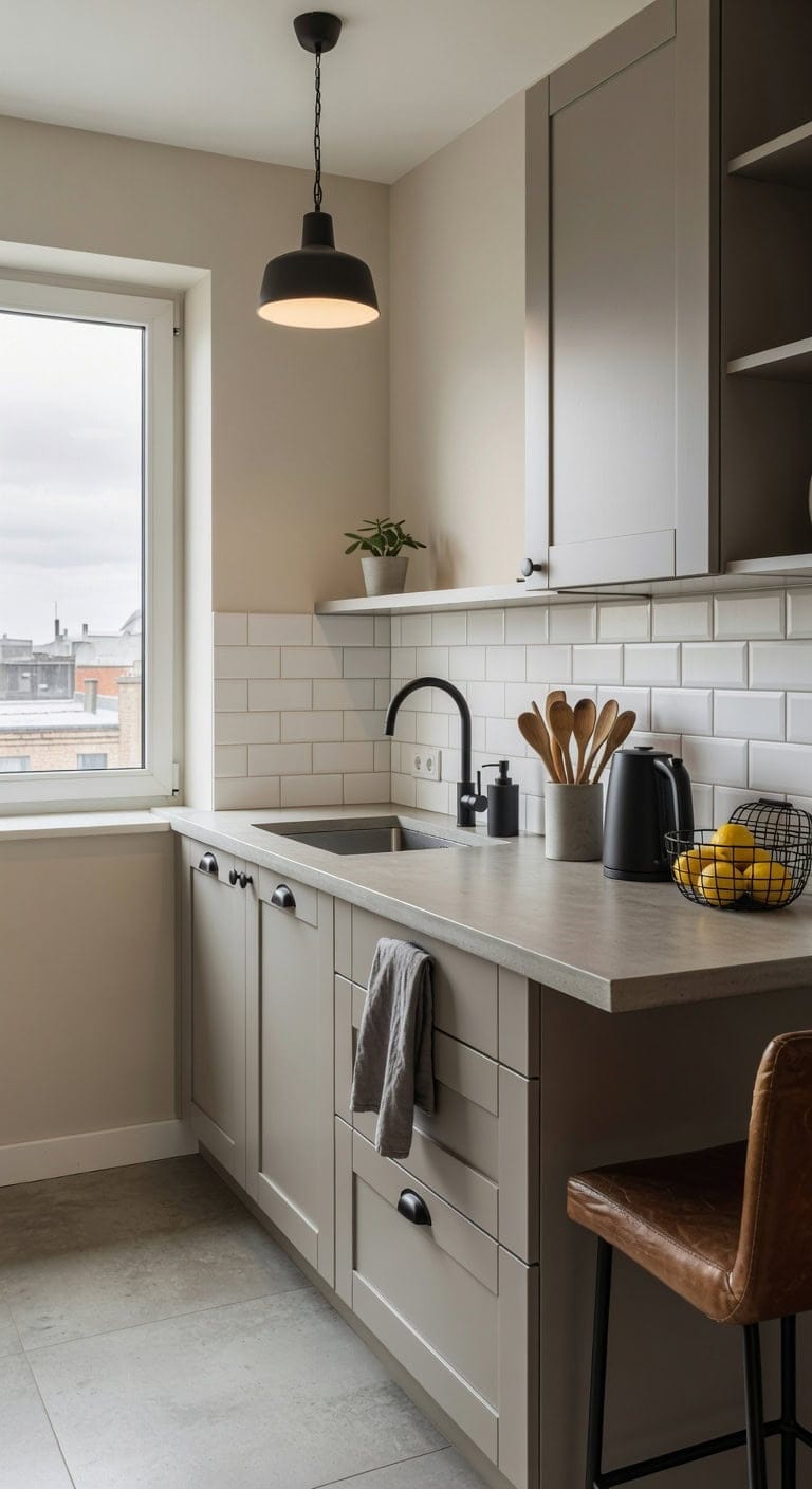 grounded refined modern lived in kitchen