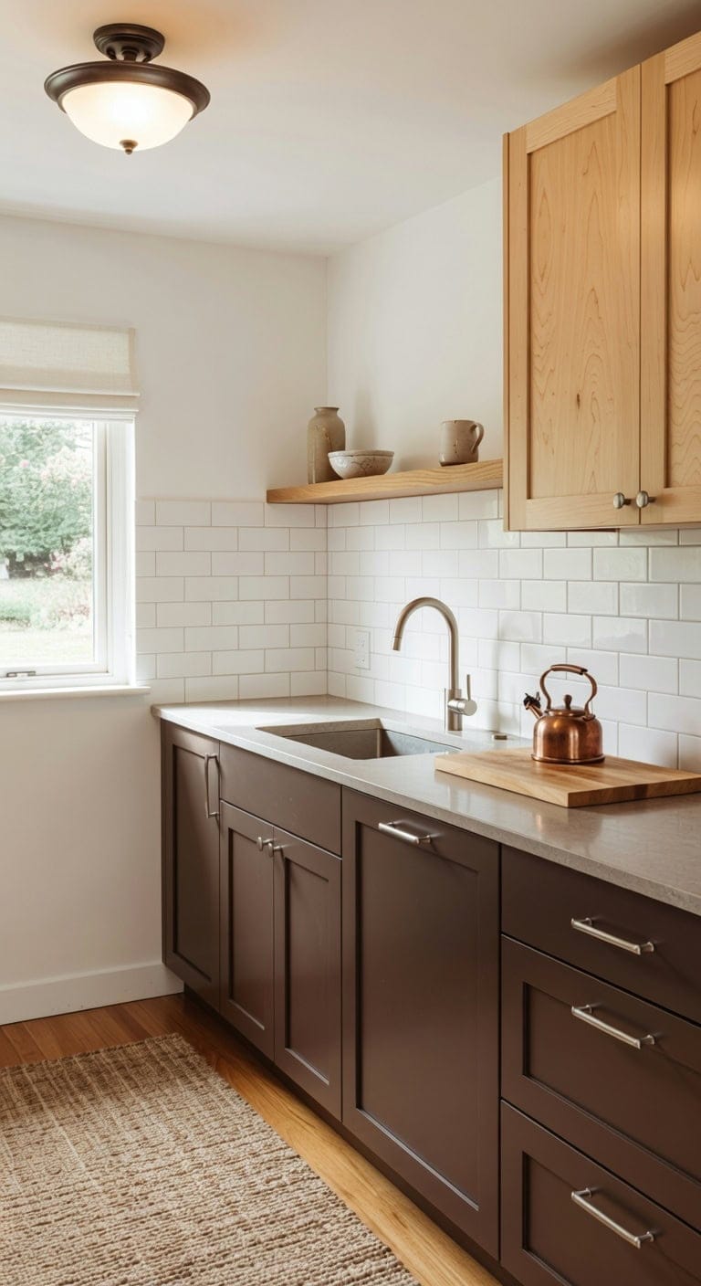 handsome warm neutral kitchen wood choices