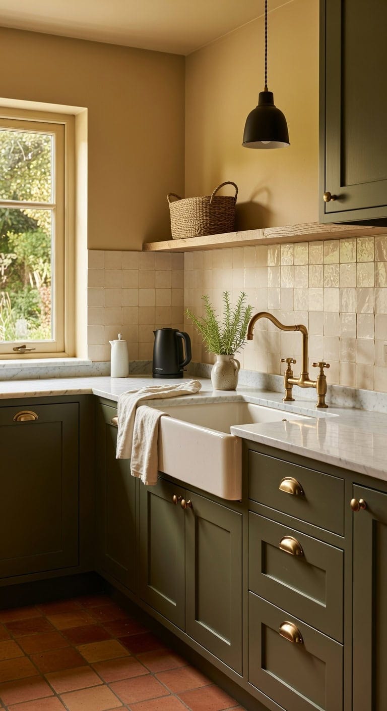 hardware finishes olive green