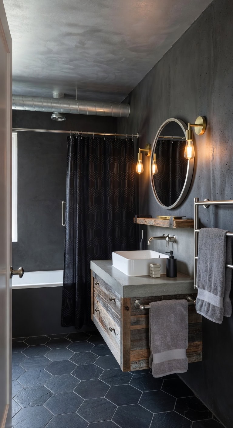 industrial chic chrome and greys
