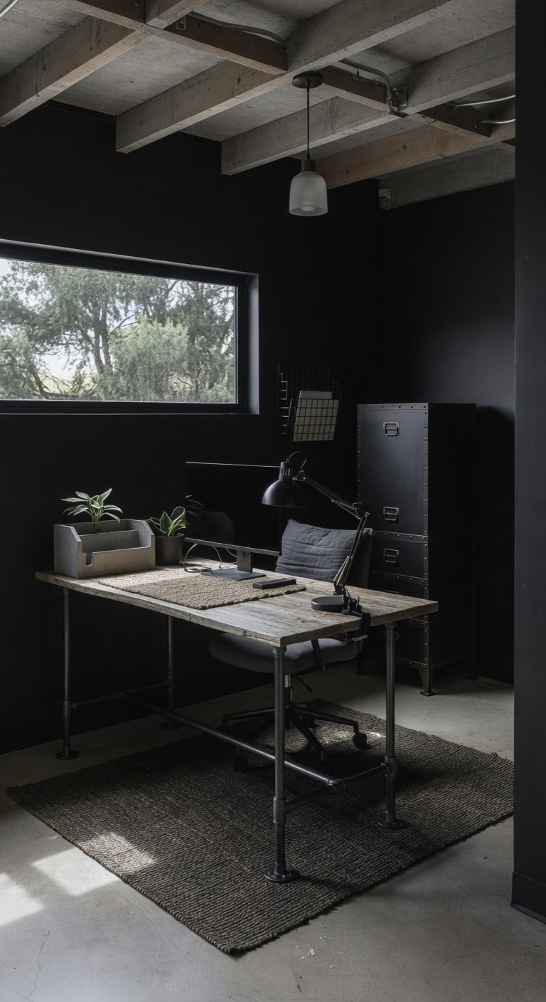 industrial chic garage conversion