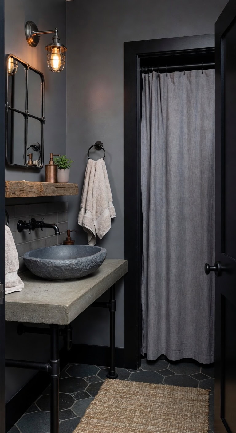 industrial farmhouse slate sanctuary