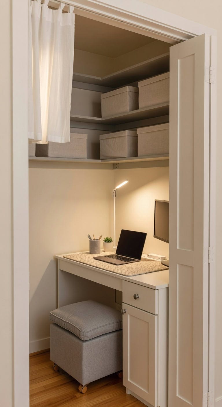 intentional cozy organized workspace
