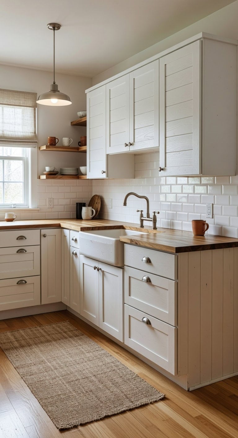 intentionally designed cabinet ends detail