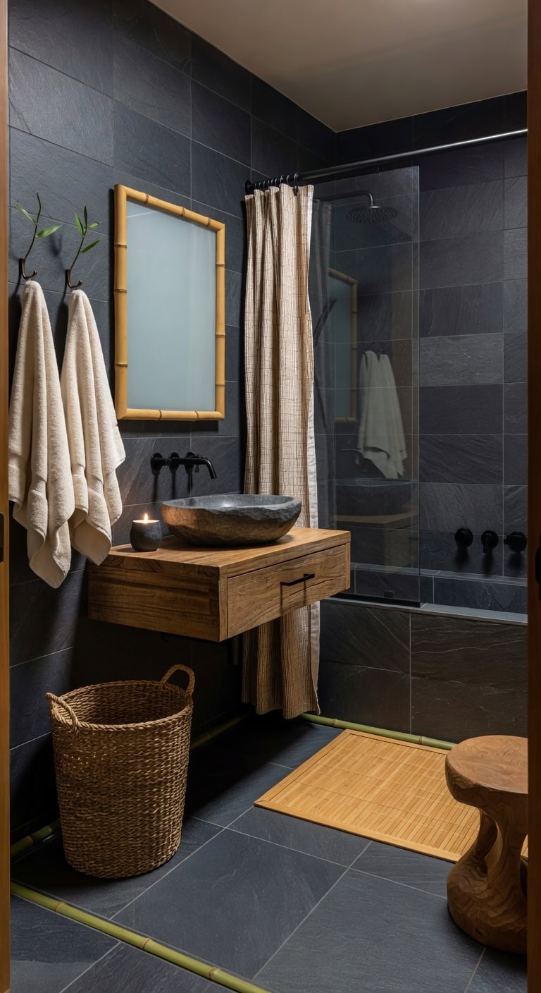 japanese slate bamboo retreat