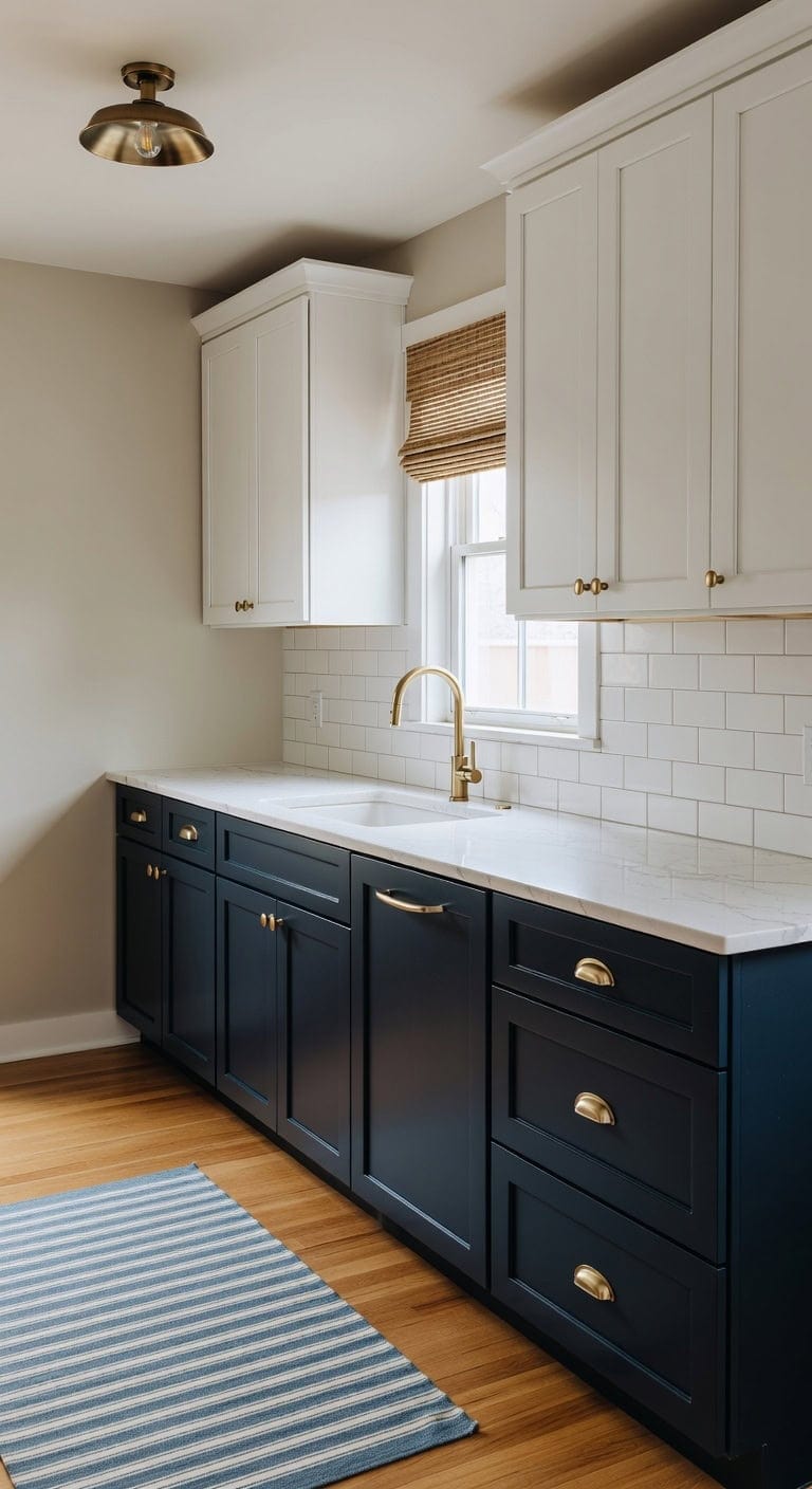 layered contrast intentional collected kitchen