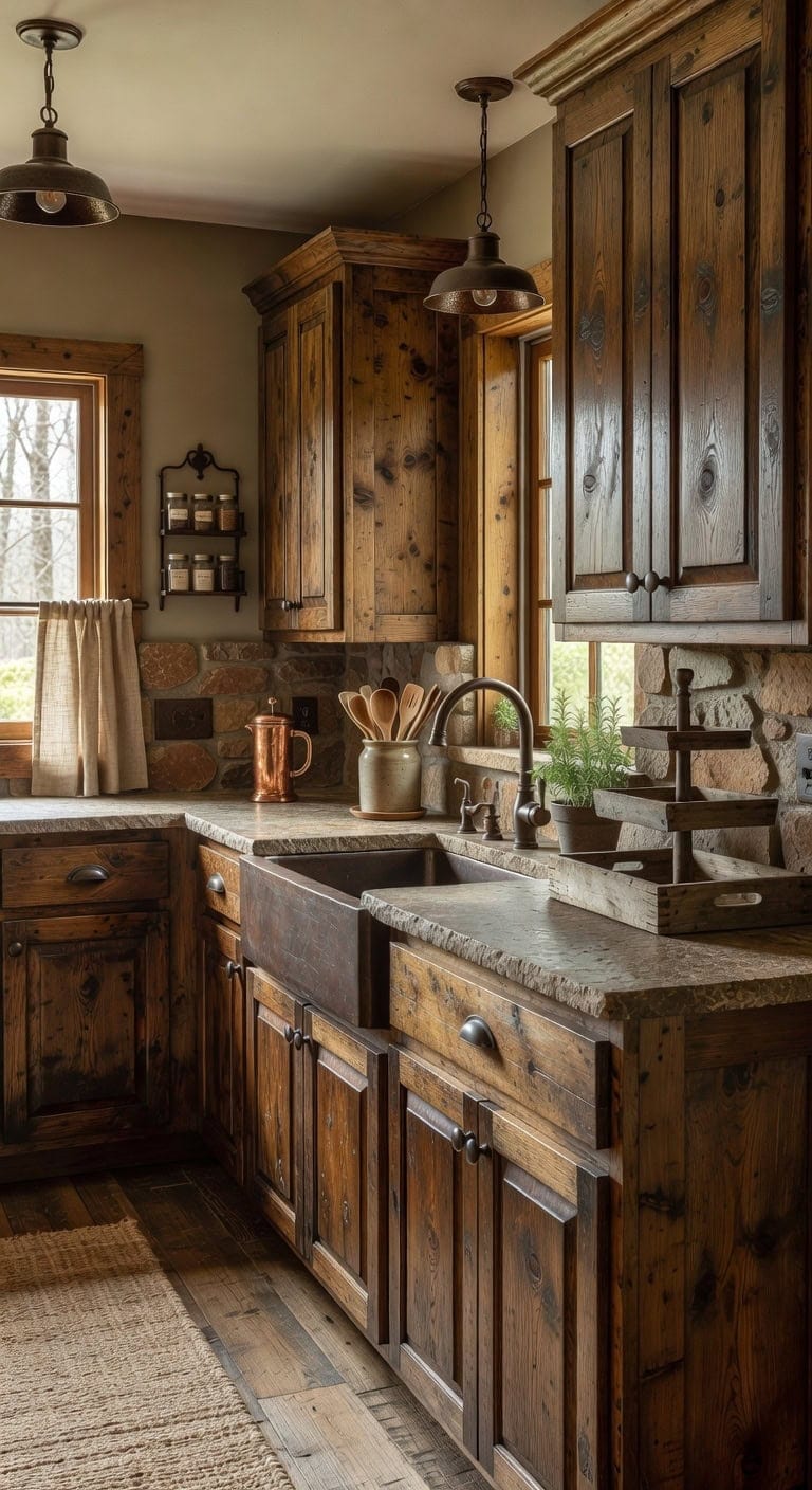 layered distressed warm collected