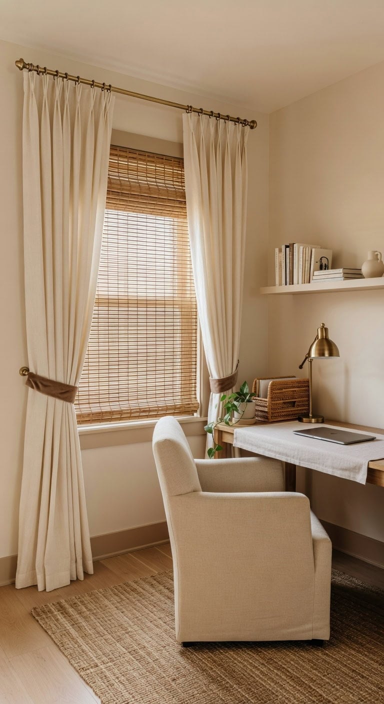 layered lived in polished workspace