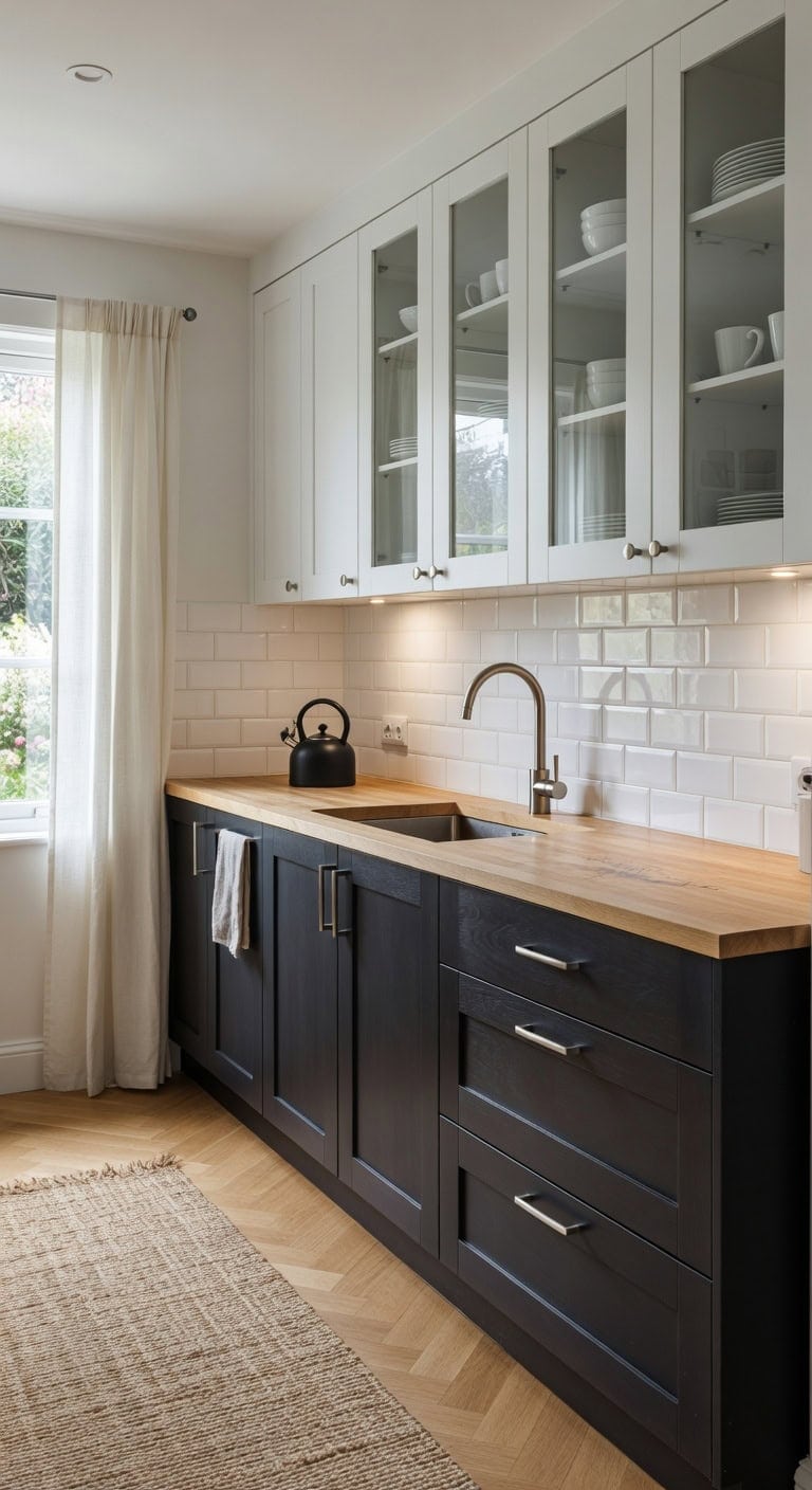 layered look with contrast shaker