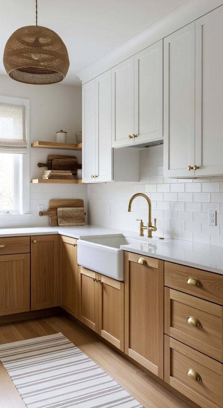 layered warm balanced kitchen style