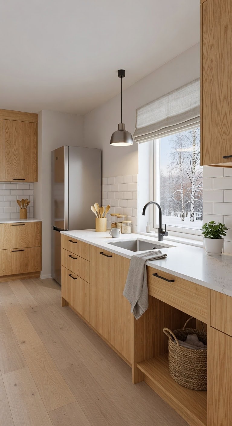 light maple matte black accents