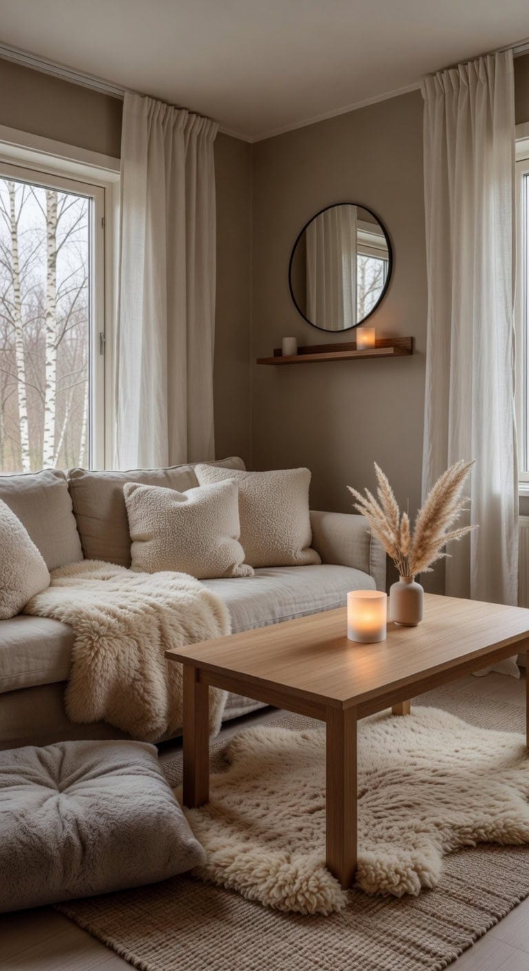 light wood cozy scandinavian vignette