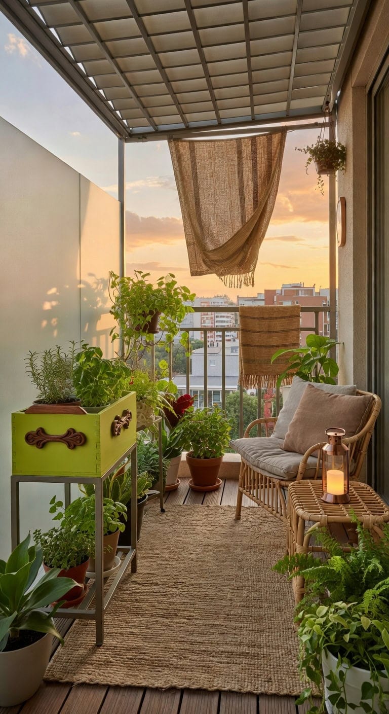 lime green decorative wood crate