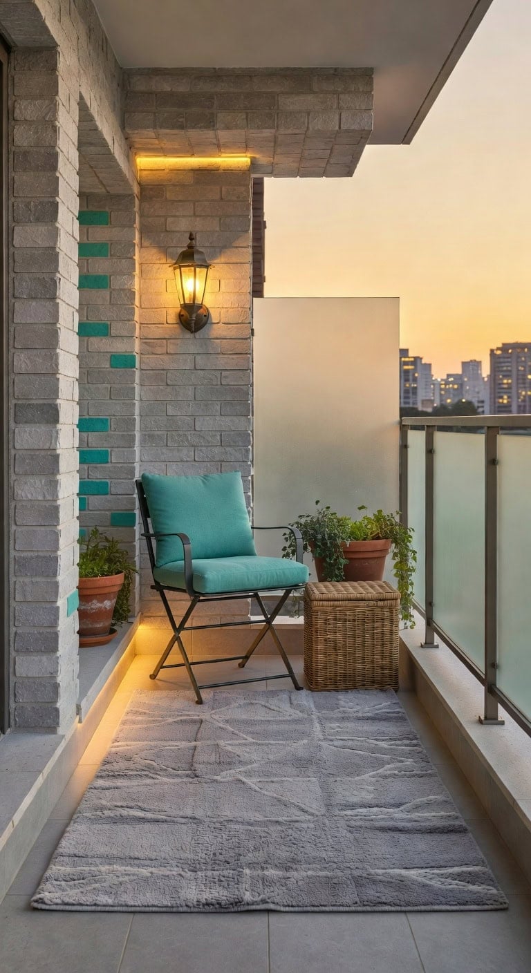limestone modular teal nook